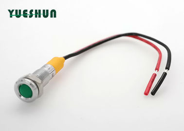 Chiny Wskaźniki LED do montażu na panelu ze stali nierdzewnej Metalowa lampa sygnalizacyjna 12V 24V z przewodem dystrybutor