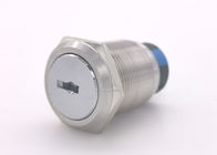 IP67 Rated Anti Vandal Push Button , 2 Position Key Rotary Switch 19mm