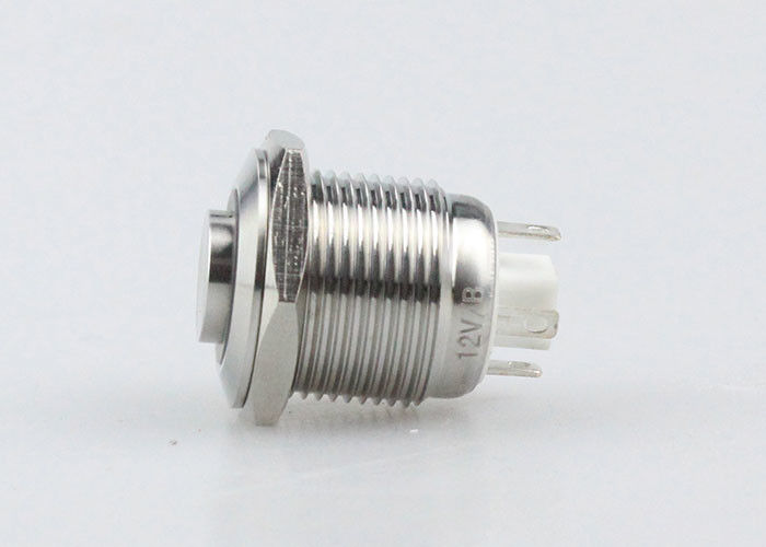 Przełącznik wciskany ze stali nierdzewnej LED 16 mm Typ pierścienia z wysoką głowicą