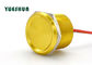 Chiny Aluminiowy piezoelektryczny przycisk NO Lampa 25 mm 24VAC 100mA Żółty korpus eksporter