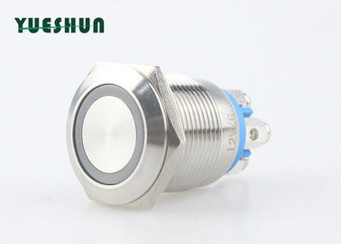 Chiny Metalowy przełącznik wciskany z diodą LED z możliwością samodzielnego resetowania Obudowa ze stali nierdzewnej 304/316 fabryka