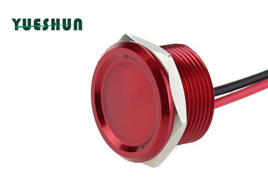 Chiny Indywidualny przełącznik dotykowy piezoelektryczny w kolorze czerwonym do panelu otworów o średnicy 25 mm fabryka