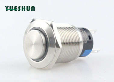 Chiny Metalowy przycisk LED z pierścieniem 12 V Chwilowy włącznik zasilania IP67 Wysoka okrągła głowica fabryka